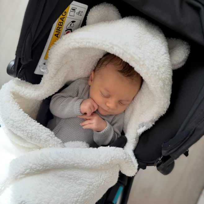 Hebká jako obláček ☁️, Teddy zavinovačka do autosedačky 🧸